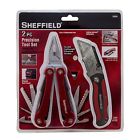 12224 Sheffield Multi-tool Lockback Knife Precision Set 2 Piece