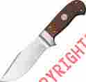 19c27 Canal Street Knives Dholder Bowie Hunter Sandvik Brown Micarta Handles