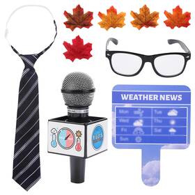 2 Mule Team 743785031318 Kids Meteorologist Costume Set Weather Toys For Glasses 0.1 Blue 2 Mule Team 743785031318 Kids Meteorologist Costume Set Weather Toys For Glasses 0.1 Blue