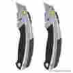 2-pack 10-788x2 Stanley Grey Retractable Utility Knife Blade Steel Hang Stainless Storage Blades