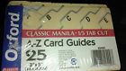 07878740007 40400 Oxford Index Card Guides Cut Manila Per Set
