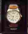 Zo45001 45011 Zippo Nib Mens Watch Stainless Case White Face With Tan Leather Band 041689450113