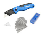56887 Kobalt Quick Change Folding Utility Knife Box Cutter Clip Blades