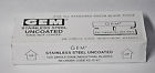 62-0167 Gem 100 Stainless Steel