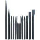 8412 Unbranded Pc Hd Punch And Chisel Set With Roll Pouch