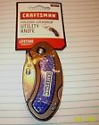 9-38003 Craftsman Folding Lockback Utility Knife Blue Handle New On Card