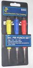 9303 Astro Pneumatic Pin Punch Set Rubber Grip Case 9303 Astro Pneumatic Pin Punch Set Rubber Grip Case
