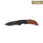99741 Husky Folding Sporting Knife Lock Back Wood Handle Brand New