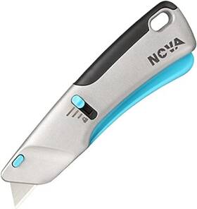 Able Treasure Enterprise Ltd 726084643130 Nova Squeeze Trigger Utility Knife And Heavy Duty Box Cutter Self Retractable S