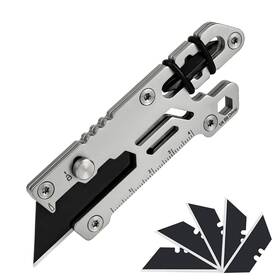 Abobo Edge 714403874537 Utility Knife/box Cutter Multi-tool Card With Extra 5 Long Life Black Blades Abobo Edge 714403874537 Utility Knife/box Cutter Multi-tool Card With Extra 5 Long Life Black Blades