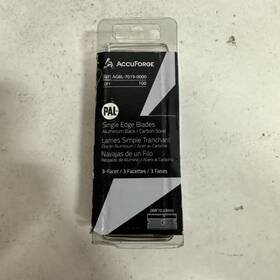 Agbl-7019-0000 Accuforge Single Edge Blade Qty 100 3-facet .009 Inch /.23mm