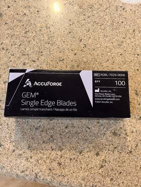 Agbl-7029-0000 Accuforge Gem Scientific Single Edge Blade Pop-up Dispenser Agbl-7029-0000 Accuforge Gem Scientific Single Edge Blade Pop-up Dispenser