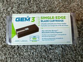 Accutek 024500621091 Blades Gem 3 100 Facet Steel Back Coated 0.23mm New Accutek 024500621091 Blades Gem 3 100 Facet Steel Back Coated 0.23mm New