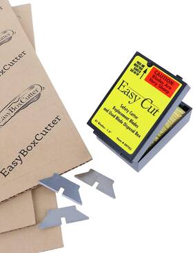 09703 Adco Industries 81 Easy Cut Replacement Blades Std Box Cutter For Boxes Tape