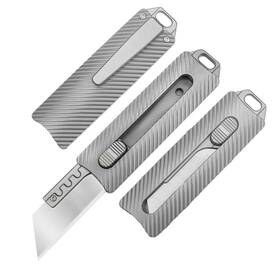 Ainhue A358 Retractable Blade Utility Knife 10pcs Replaceable Blades 3.58 Inches T