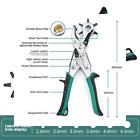 Aipp1119 Airaj Punch Pliers Leather Belt Hole Plier Revolving Multi For Aipp1119 Airaj Punch Pliers Leather Belt Hole Plier Revolving Multi For