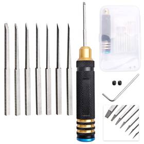 Allinrc U2a0460 Hobby Knife Blades Set 0.1mm 0.2mm 0.4mm 0.6mm 0.8mm 1.0mm 2.0mm With Handle