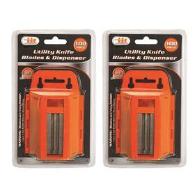 Alltopbargains Atb-19151 Pack Of 200 Heavy Duty Utility Knife Replacement Steel Blades For Scraping Trimm