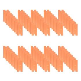 American Line 843382100346 Double Edged Orange Plastic Blades - 100-pack Made With Durab