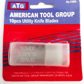 11605 American Tool Group 50pcs Utility Knife Blades Replacement Refill For Standard Razor Box Cutter
