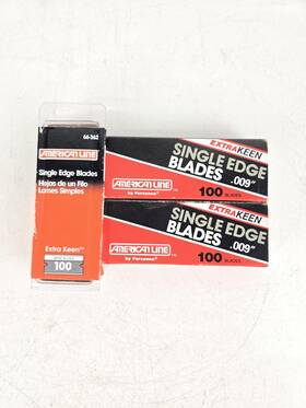 66-362 Amrican Line Single Edge Extra Keen Razor Blades .009 Inch American 300 Made In Usa