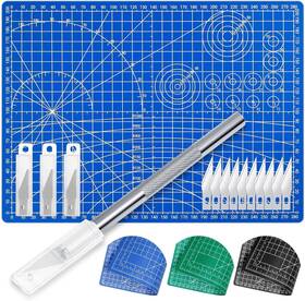 Aekk-02 Anezus Exacto Knife Hobby Cutter With A4 Self Healing Cutting Mat Se