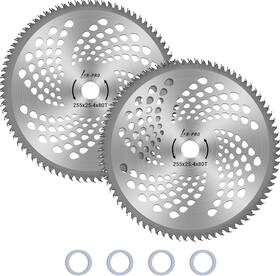 Ar-pro 684753222218 2-set 10 Inch X 80t Carbide Tip Brush Blades For Cutter Trimmer Weed Eater