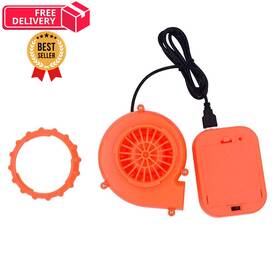 Arokibui 195893438259 Usb Mini Upgrade Inflatable Costume Fan Replacement Blow Up Orange
