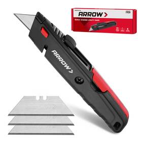 Arrow Fastener Ht01013 Retractable Utility Knife Box Cutter Quick Change Blade Aluminum Razor New