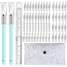Arvakr 939858113773 Craft Hobby Knife Exacto 2 Knives And 60 Blades With A Bag Precision