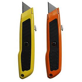 Atb 795735219799 2 X Optic Utility Knife Box Cutter Super Heavy Duty Retractable Razor Blade Tool