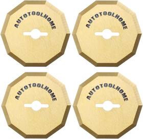 Autotoolhome 744110961881 4pcs Titanium Coated Replacement Rotary Blades For Worx Zipsnip Cordless Electri