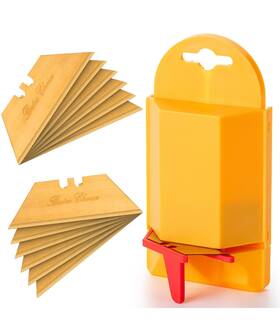 Bates Choice 810108761594 Utility Knife Blade Dispenser 40 Pack Titanium Plated Box Cutter Ref