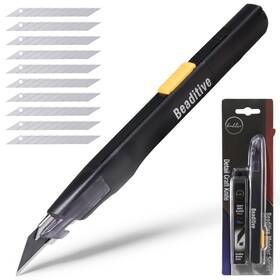 Beaditive 695924848281 High Precision Detail Craft Knife With 10 Blades - 30 Degree Blade Utility Kn Beaditive 695924848281 High Precision Detail Craft Knife With 10 Blades - 30 Degree Blade Utility Kn