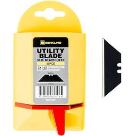 Sk2h Berkling 670924924159 Utility Knife Blades 100 Pcs With Dispenser Laser Sharpened Hardened Bl