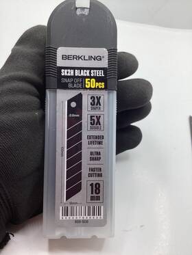 Bsb-50b-5 Berkling Qty 50 Bsb-50 18mm Utility Knife Blades Sk2h Replacement
