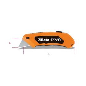 017720006 Beta 1772r Utility Knife Retractable Blade 5 Blades 017720006 Beta 1772r Utility Knife Retractable Blade 5 Blades