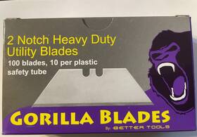 Better Tools 786695202027 Gorilla Blades 3 Notch Heavy Duty Utility 100 Pack Better Tools 786695202027 Gorilla Blades 3 Notch Heavy Duty Utility 100 Pack