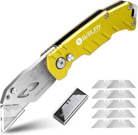 Bibury 744759720252 Utility Knife Upgraded Version Heavy Duty Box Cutter Pocket Carpet