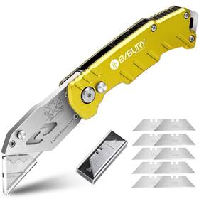 Bi04 Bibury Utility Knife Upgraded Version Heavy Duty Box Cutter Pocket Carpet K Bi04 Bibury Utility Knife Upgraded Version Heavy Duty Box Cutter Pocket Carpet K