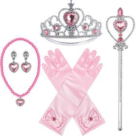 Gztz2024 Bibuty Princess Dress Up Accessories Crown Tiara For 3y-6y Pink