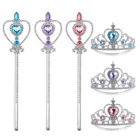 Hgsz2024 Bibuty Princess Crown Tiara For Little Girls Child-size Blue Pink Purple