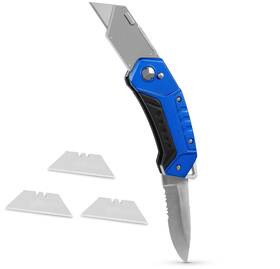 Birdrock Home 810004143289 Premium Folding Utility Knife With Sport Blade Small Compact Pocket Foldi