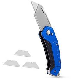 Birdrock Home 810004143296 Premium Folding Utility Knife Small Compact Pocket Box Cutter Too