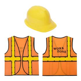Blue Panda 194425394988 Construction Hats Costume Kit - One Size Childrens