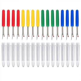 Blulu 4337011067 Seam Ripper Stitch Thread Unpicker With Plastic Handle And Cover For