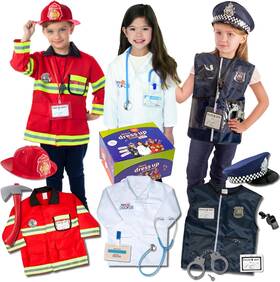 Born Toys 685167138034 Toddler Dress Up Clothes For Little Girls And Boys Ages 3-7 Pretend