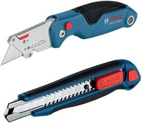 Bosch 705353811098 H11-14100-1 2-piece Utility Knife Set Folding And Snap-off Knives With R