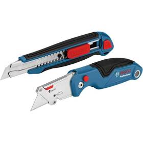 Bosch Professional 1600a016bm Two-part Knife Set With Universal Folding And Cutting Kni