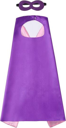 Brand Evlatte 782943102989 Kids Superhero Cape And Mask Festival Fancy Dress Purple-pink Brand Evlatte 782943102989 Kids Superhero Cape And Mask Festival Fancy Dress Purple-pink